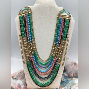 Stella &Dot Zahara  Semi Precious  Bib Necklace